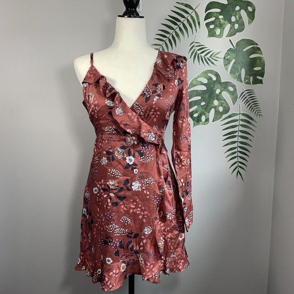 Bardot Milly Floral Wrap Dress Sz 4/XS - Picture 2 of 8